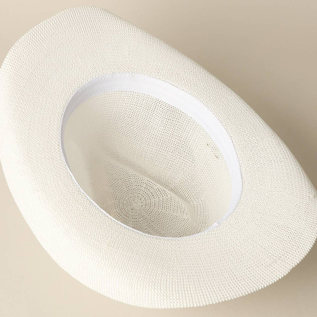 American Flag Rhinestone Band Straw Cowboy Adjustable Hat