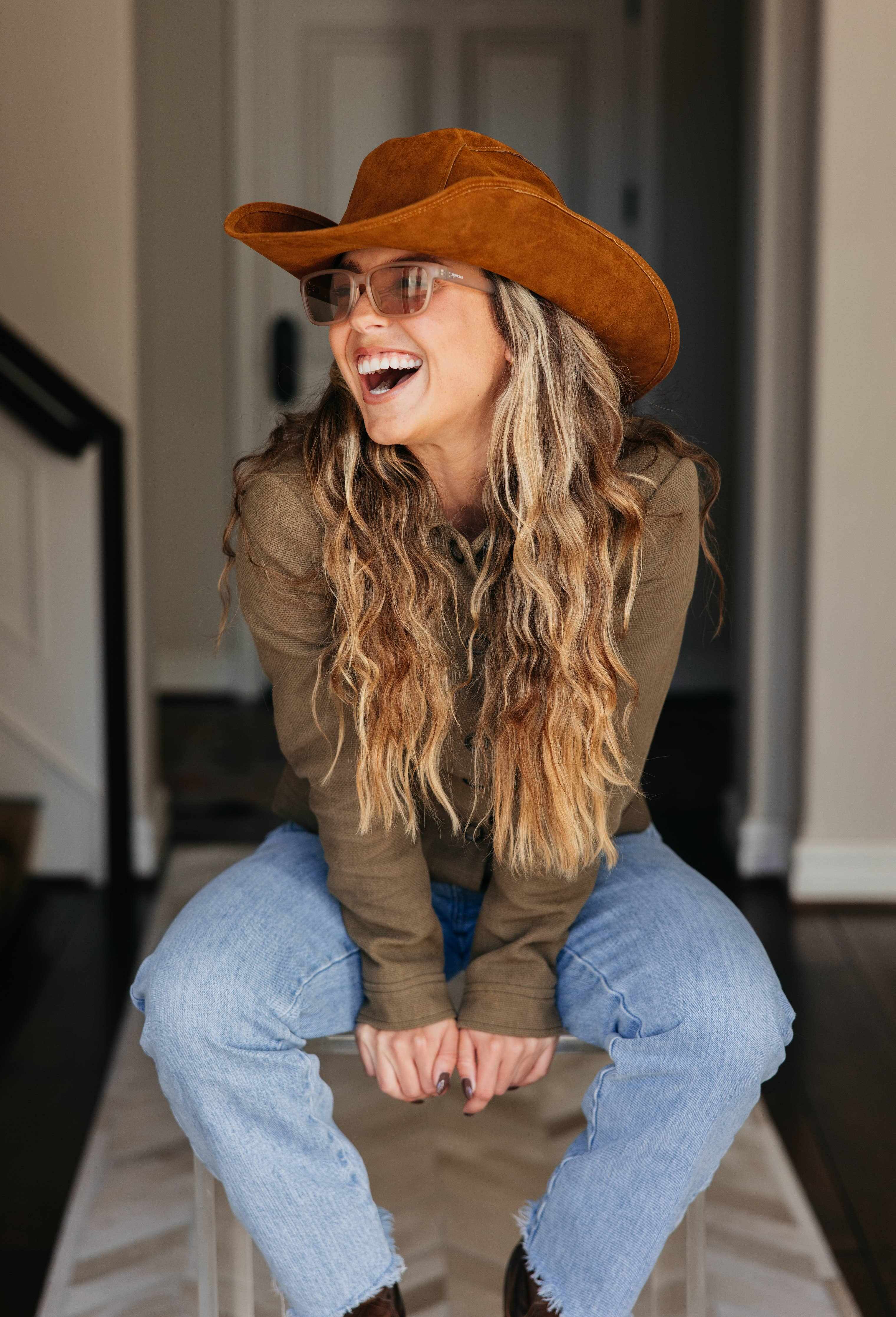 Mana Genuine Leather Western Drifter Hat