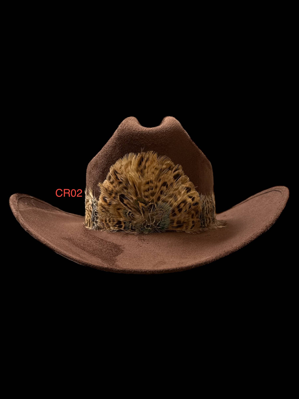 Feather Hat Band Middle Crown with strap tie