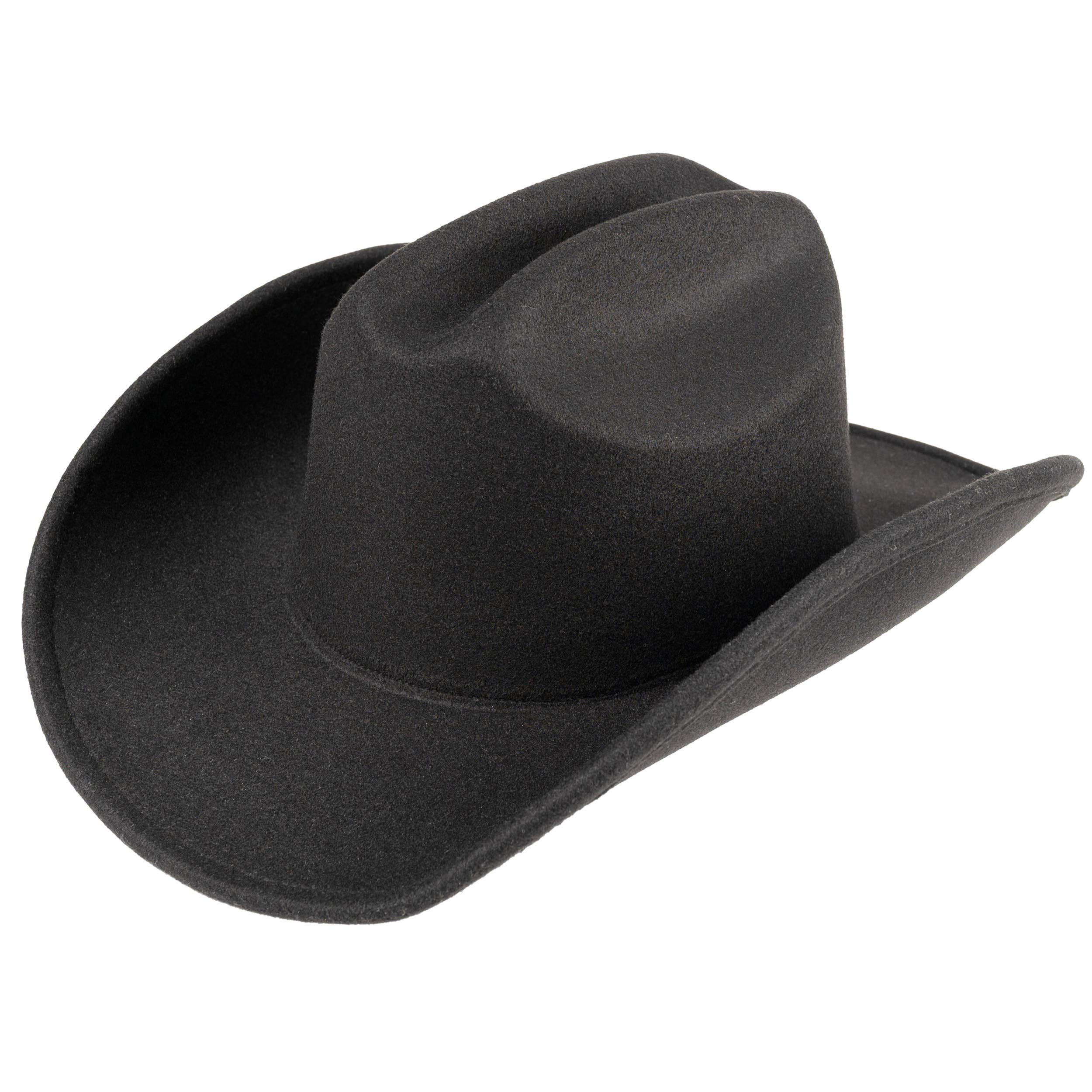 C.C Solid Color Plain Vegan Felt Cowboy Hat