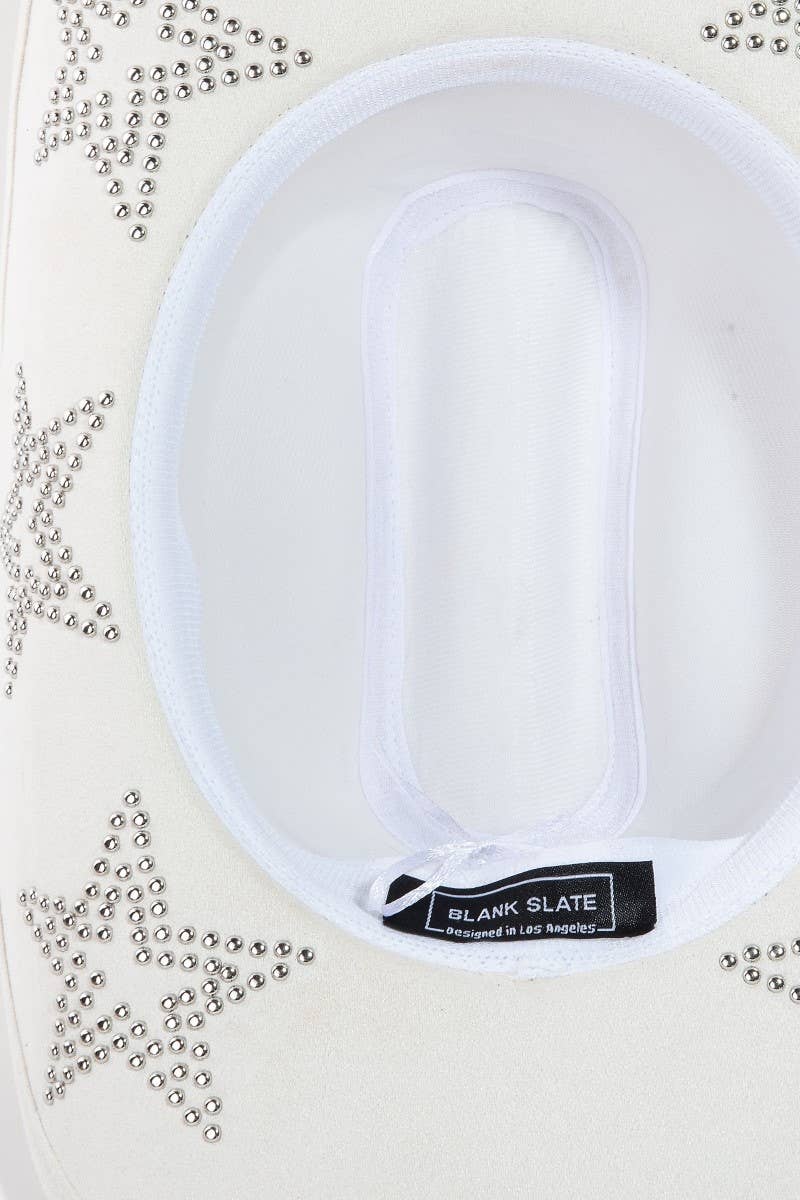 Embroidered Star Studded Western Cowboy Hat