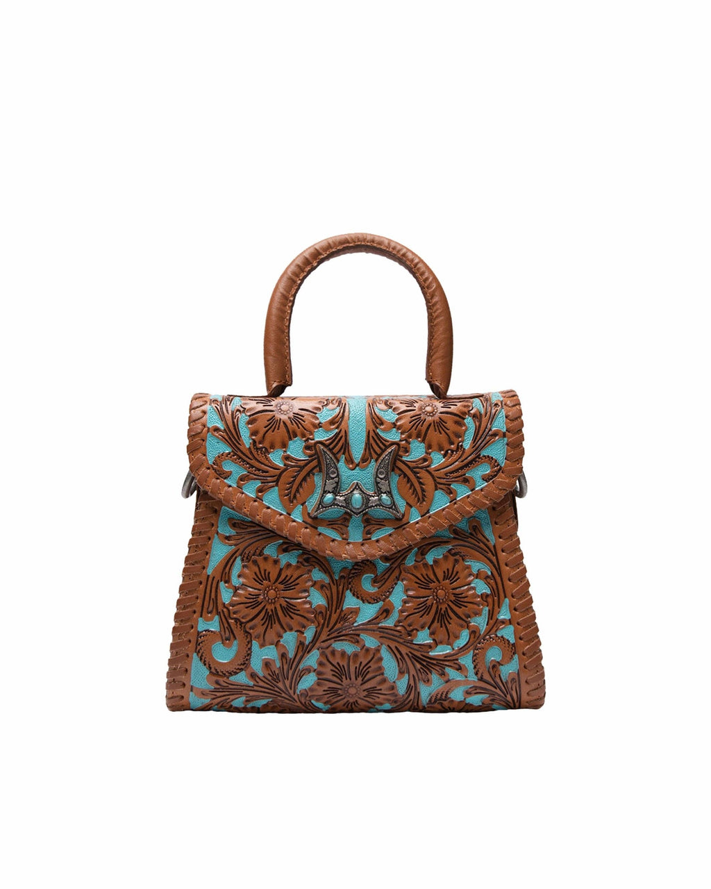 Myra Loyal West Leon Mini Handle Purse - Whiskey & Water