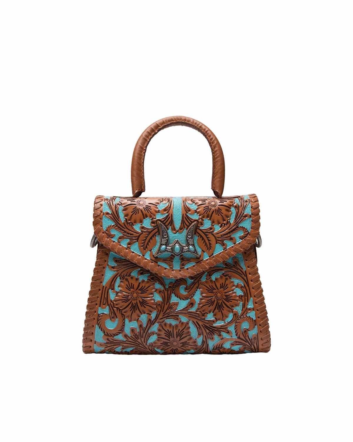 Myra Loyal West Leon Mini Handle Purse - Whiskey & Water