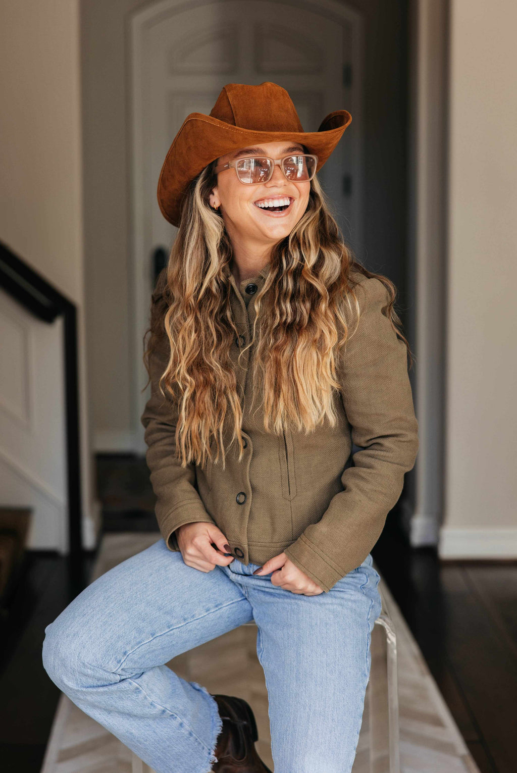 Mana Genuine Leather Western Drifter Hat