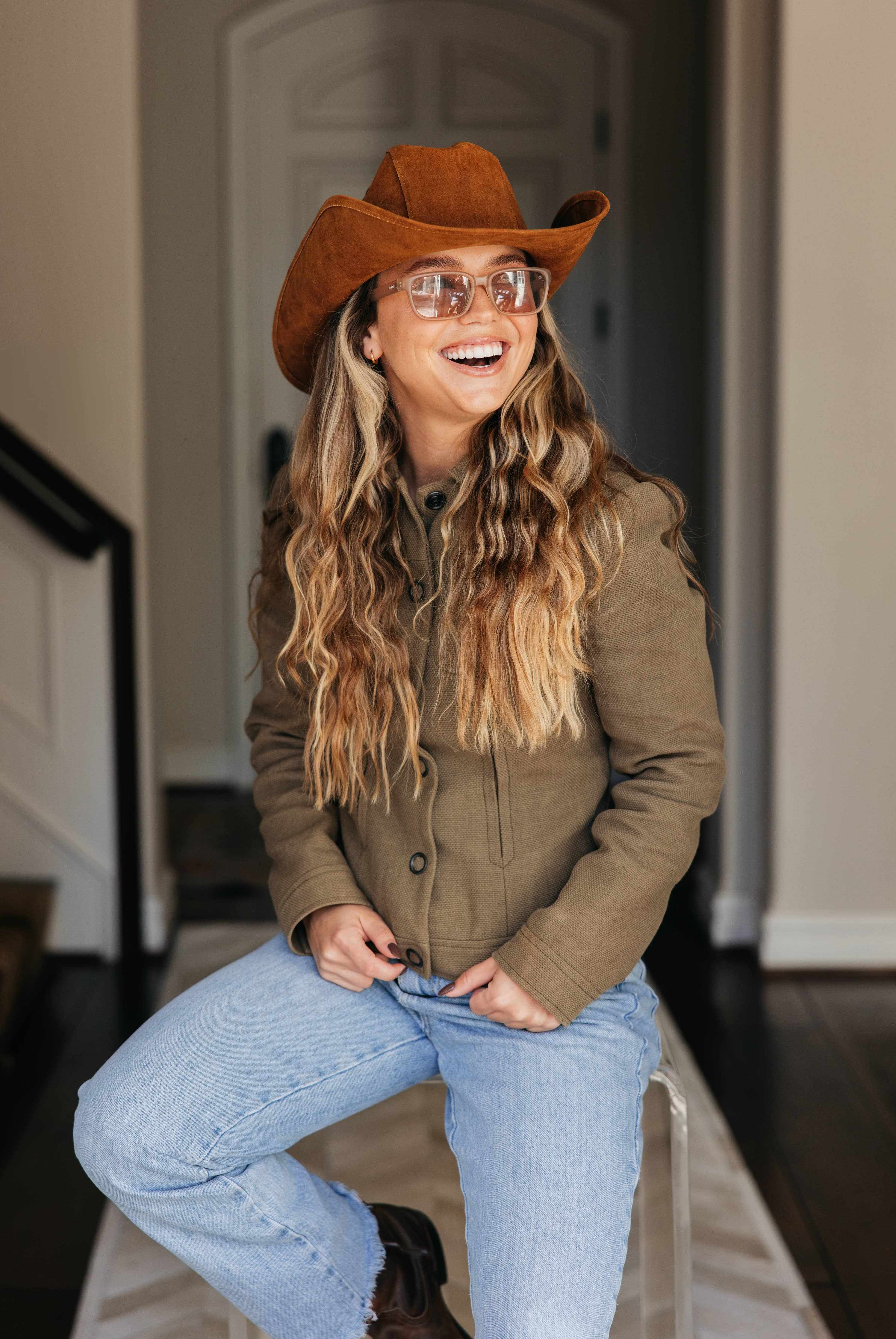 Mana Genuine Leather Western Drifter Hat