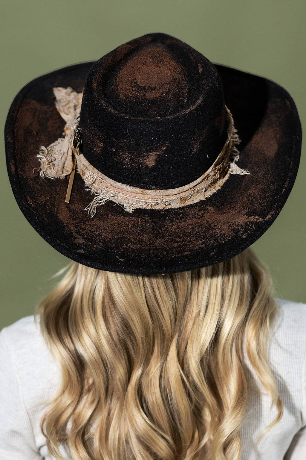 Vintage Versatile Shapeable Cowgirl & Fedora Hat With Feather Accent - Polyester, One Size, Black