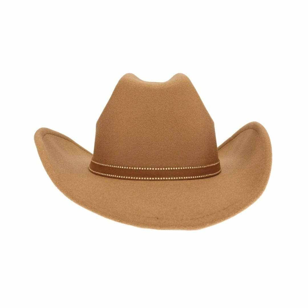 VCC0074 Studded Star Brim Felt Cowboy Hat
