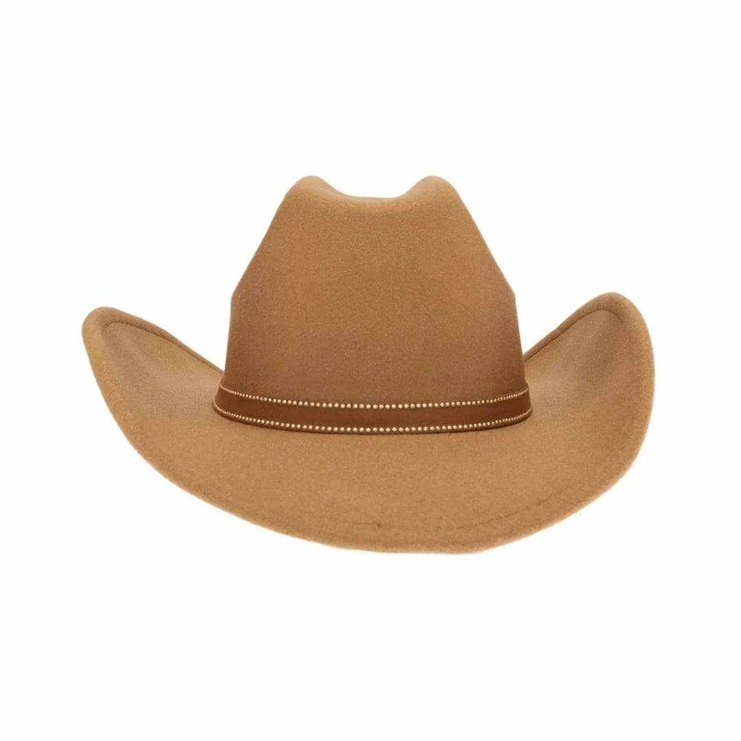 VCC0074 Studded Star Brim Felt Cowboy Hat