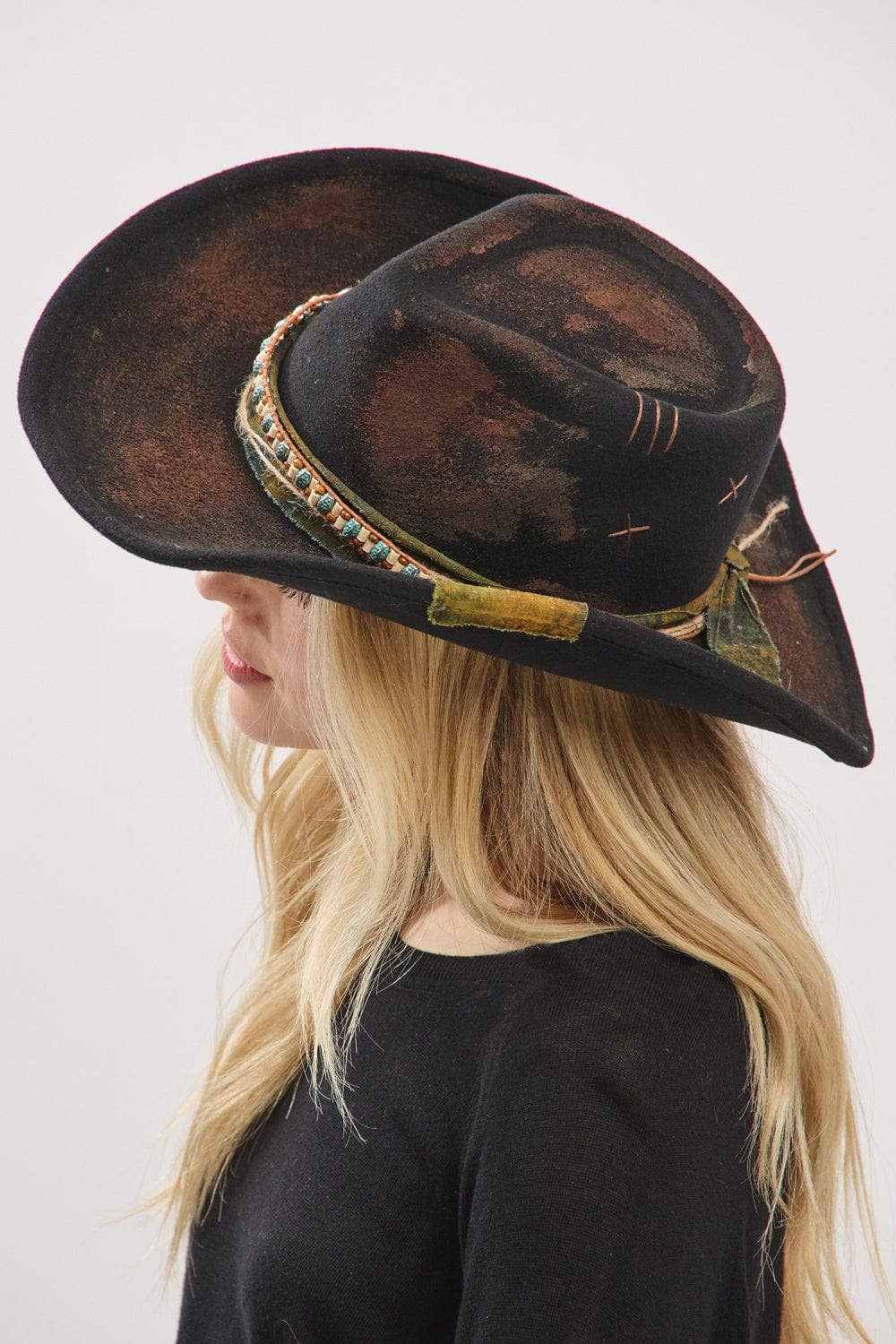MH0236 Patrice Heritage Worn Shapable Cowboy/Fedora Hat