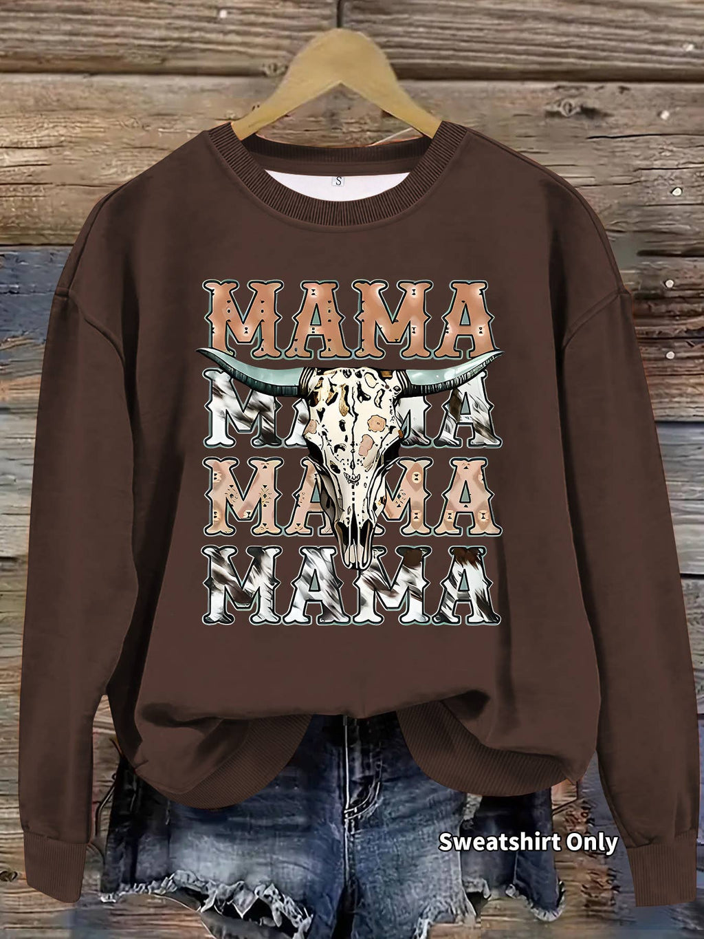 Western Cowboy Mama Graphic Sweatshirt