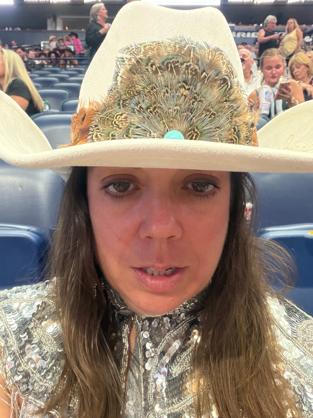 Boho Western Feather Hat Band