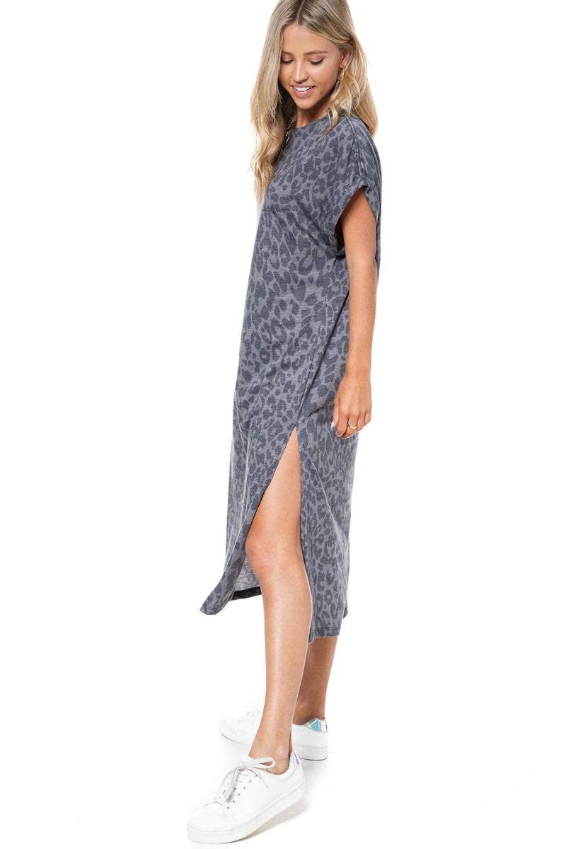 Zutter Turquoise Aztec Thunderbird Leopard Maxi Dress