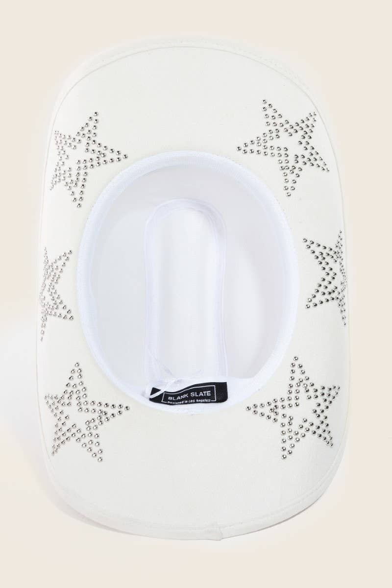 Embroidered Star Studded Western Cowboy Hat