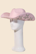 Studded Rhinestone Star Western Cowboy Hat