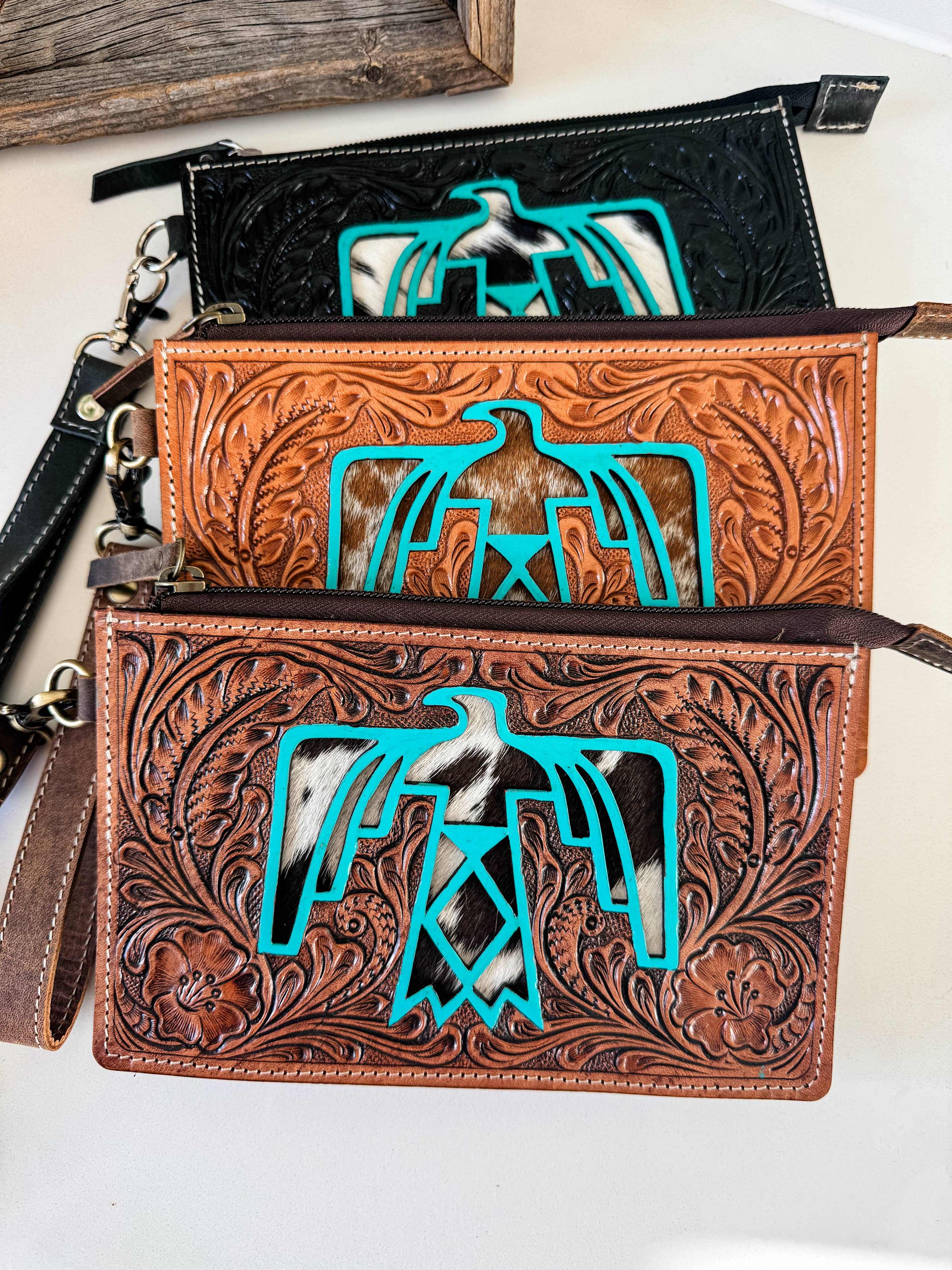 SADIE THUNDERBIRD WRISTLET | Western Hand Tooled Leather