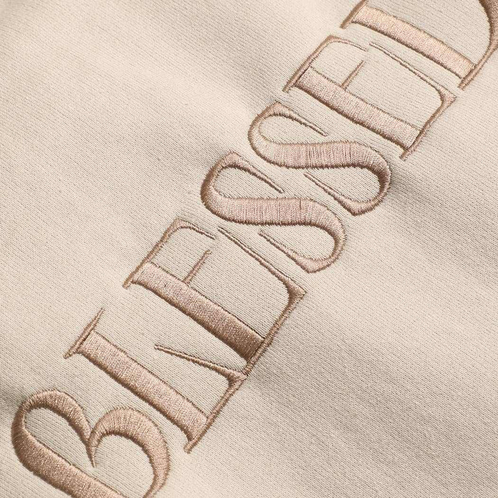 BLESSED Embroidered Fleece Heavyweight Sweatshirt