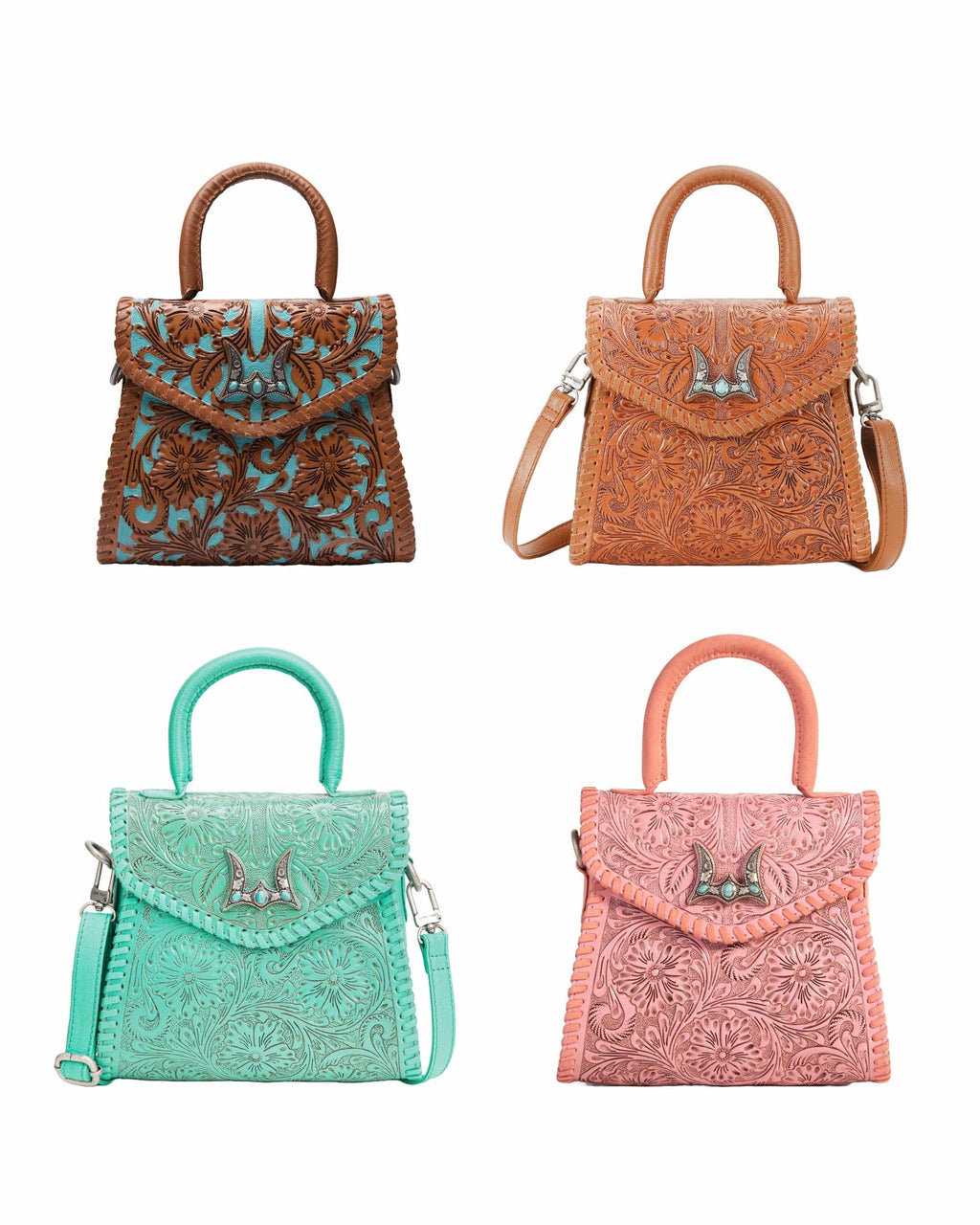 Myra Loyal West Leon Mini Handle Purse - Whiskey & Water