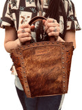 Wrangler Genuine Hair-On Cowhide Tote/Crossbody