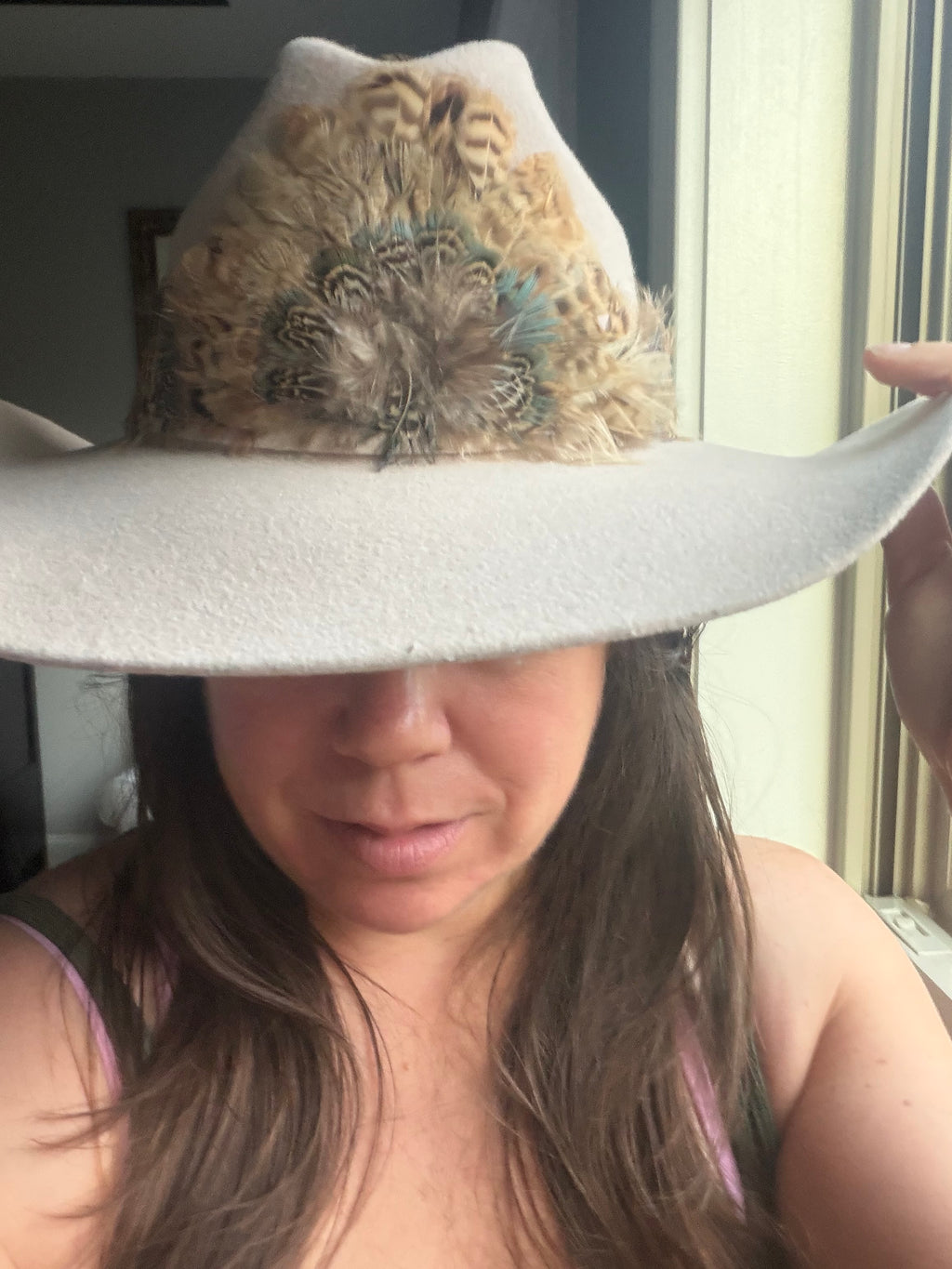 Boho Western Feather Hat Band