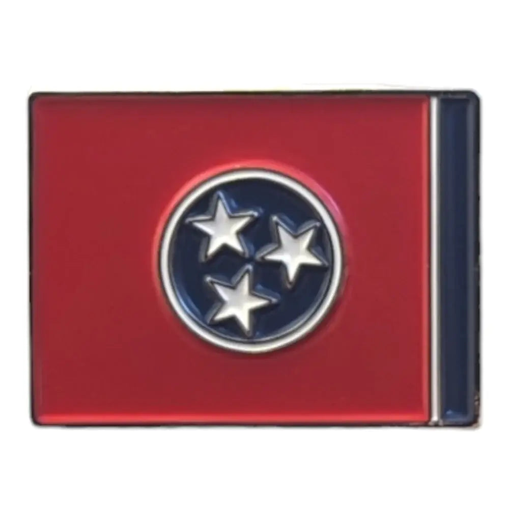 Sturdy Magnetic Tennessee Pin - Style Tennessee State Flag
