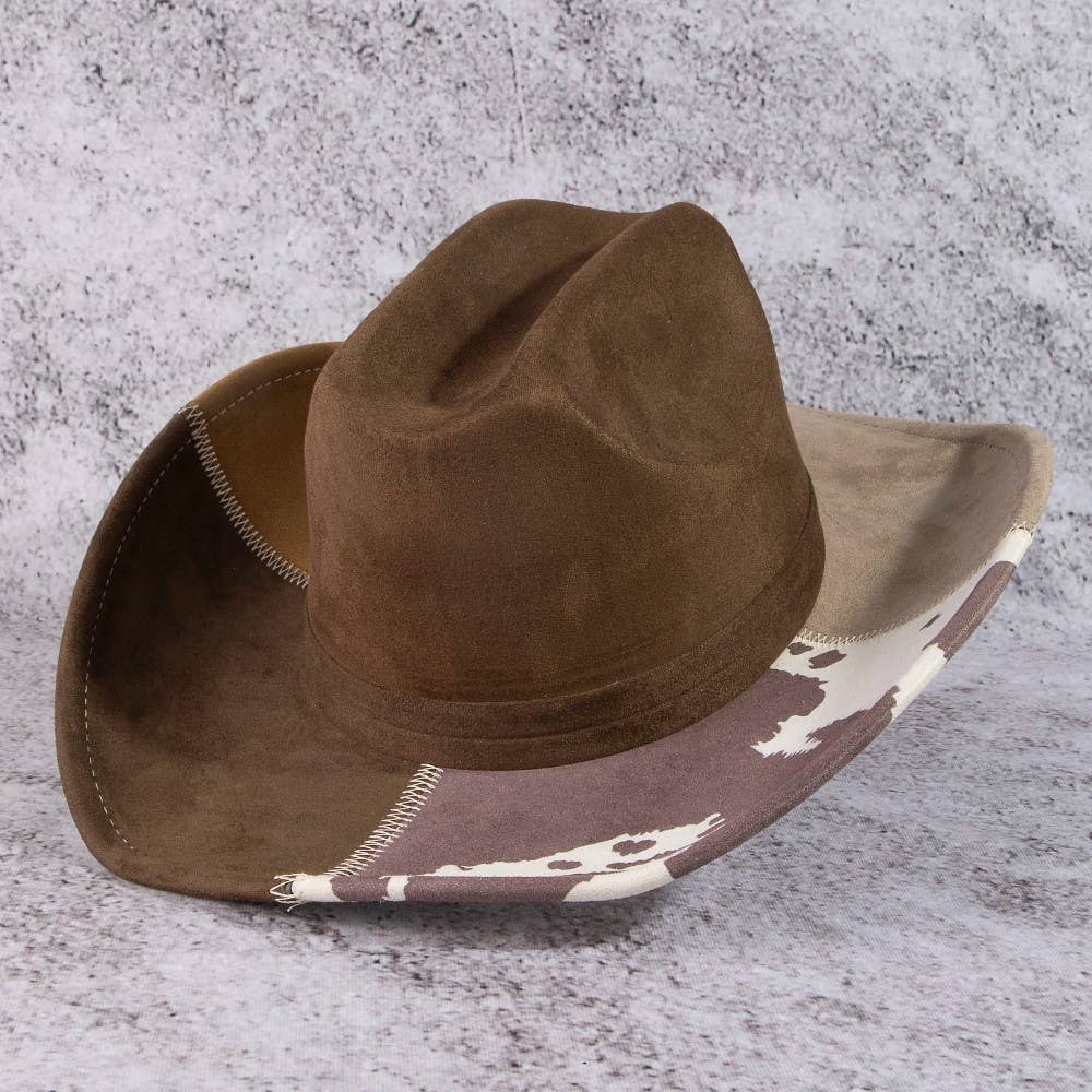 Western Color Block Cowboy Hat