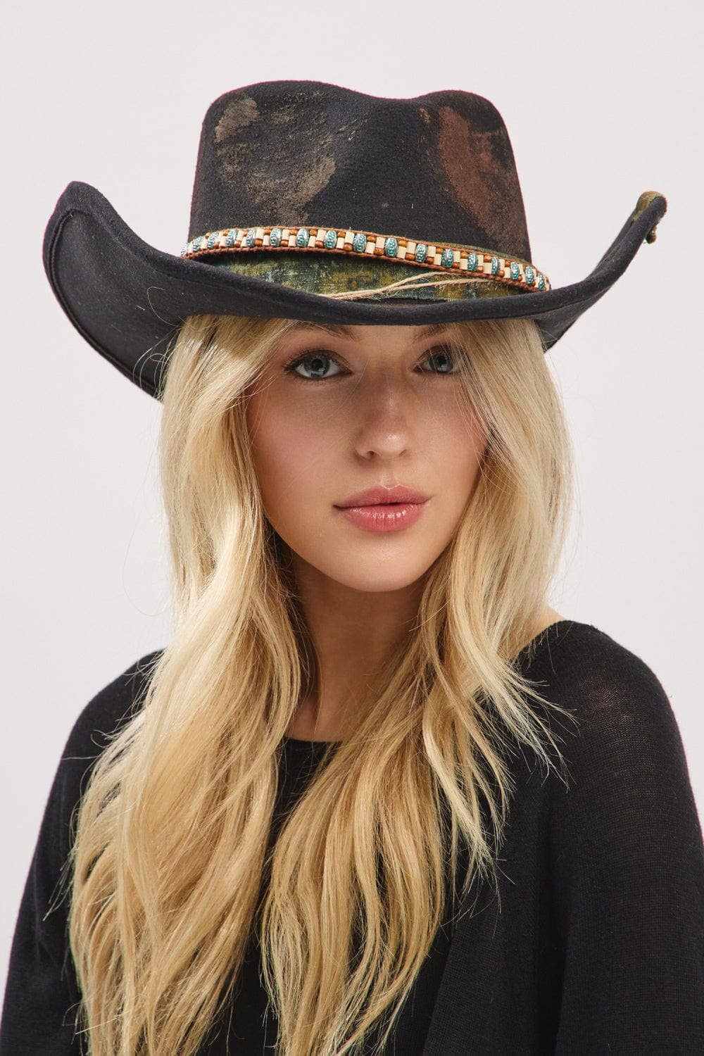 MH0236 Patrice Heritage Worn Shapable Cowboy/Fedora Hat