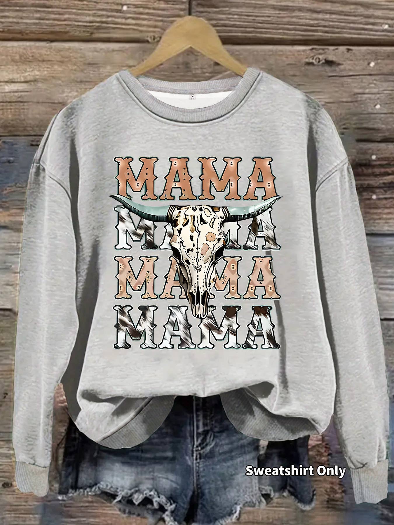 Western Cowboy Mama Graphic Sweatshirt