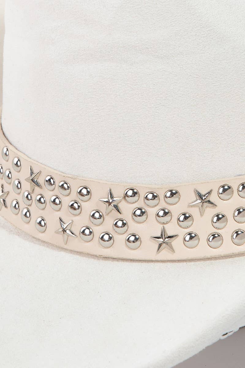 Embroidered Star Studded Western Cowboy Hat