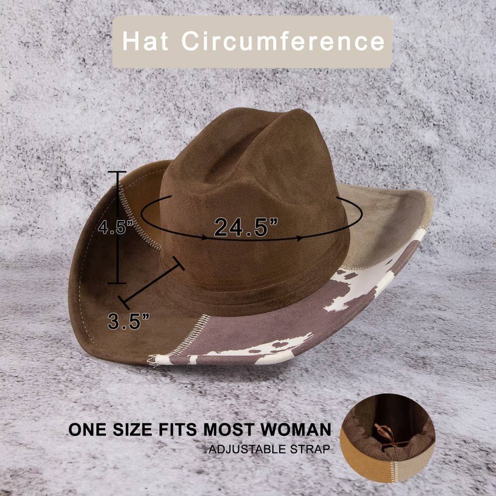 Western Color Block Cowboy Hat