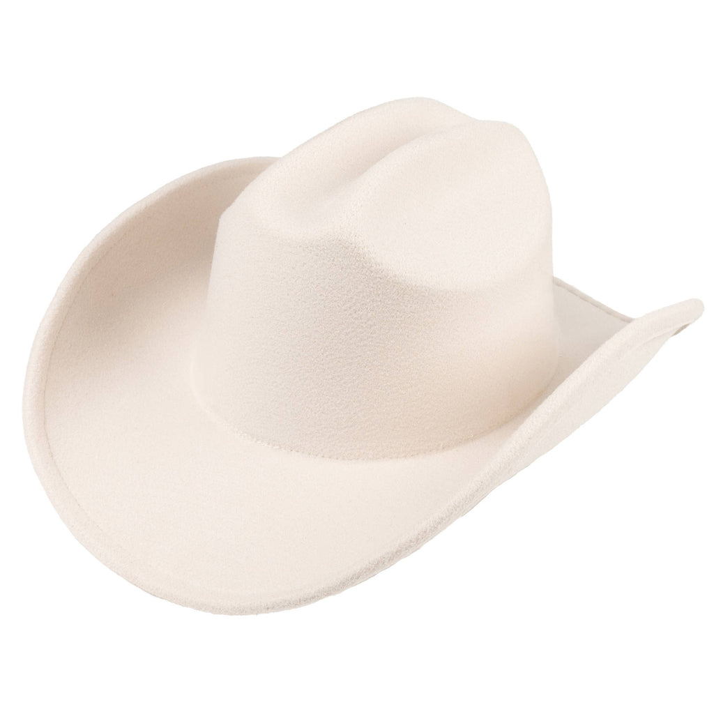 C.C Solid Color Plain Vegan Felt Cowboy Hat