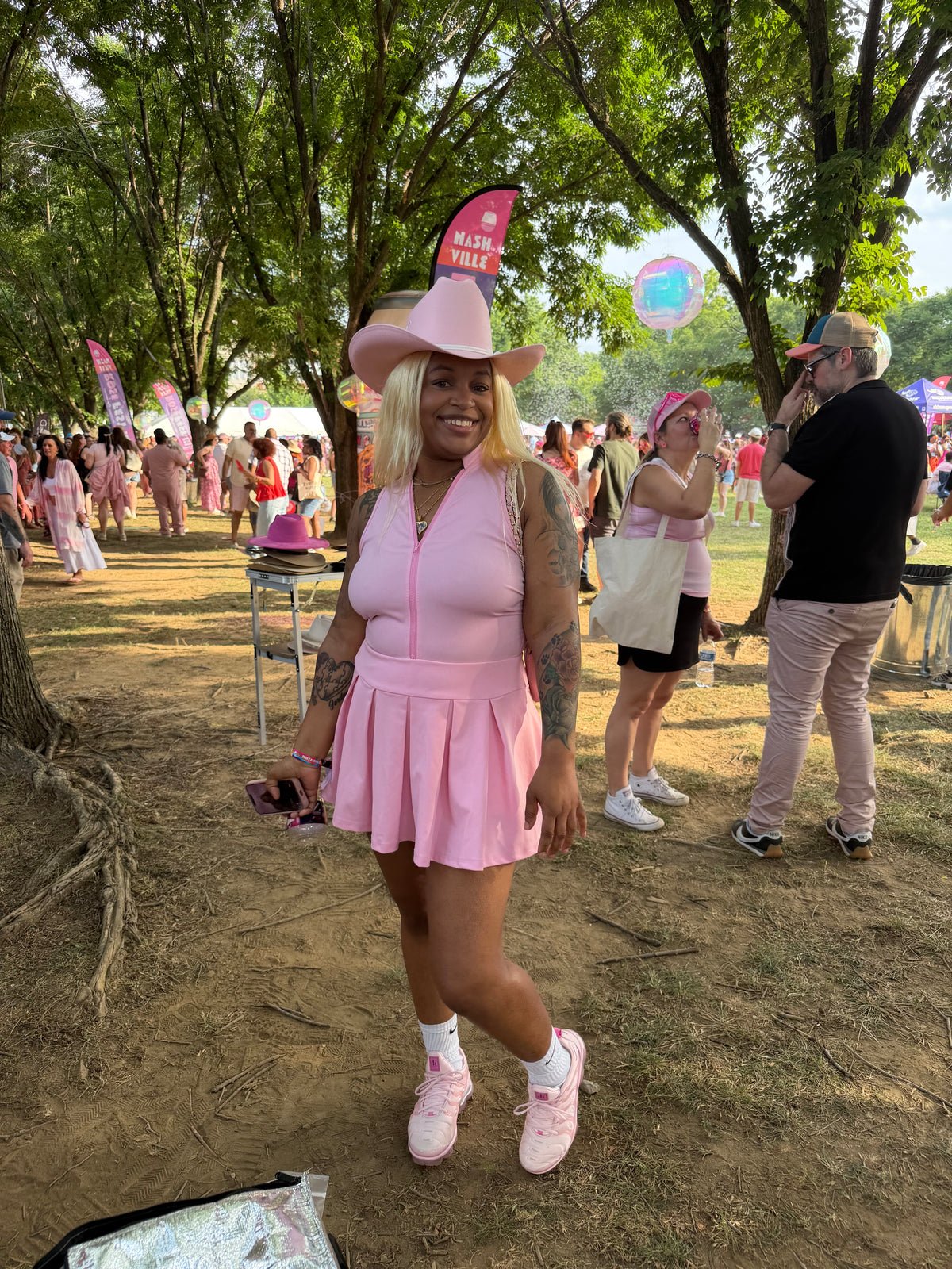 Pink Straw Western Cattleman Hat
