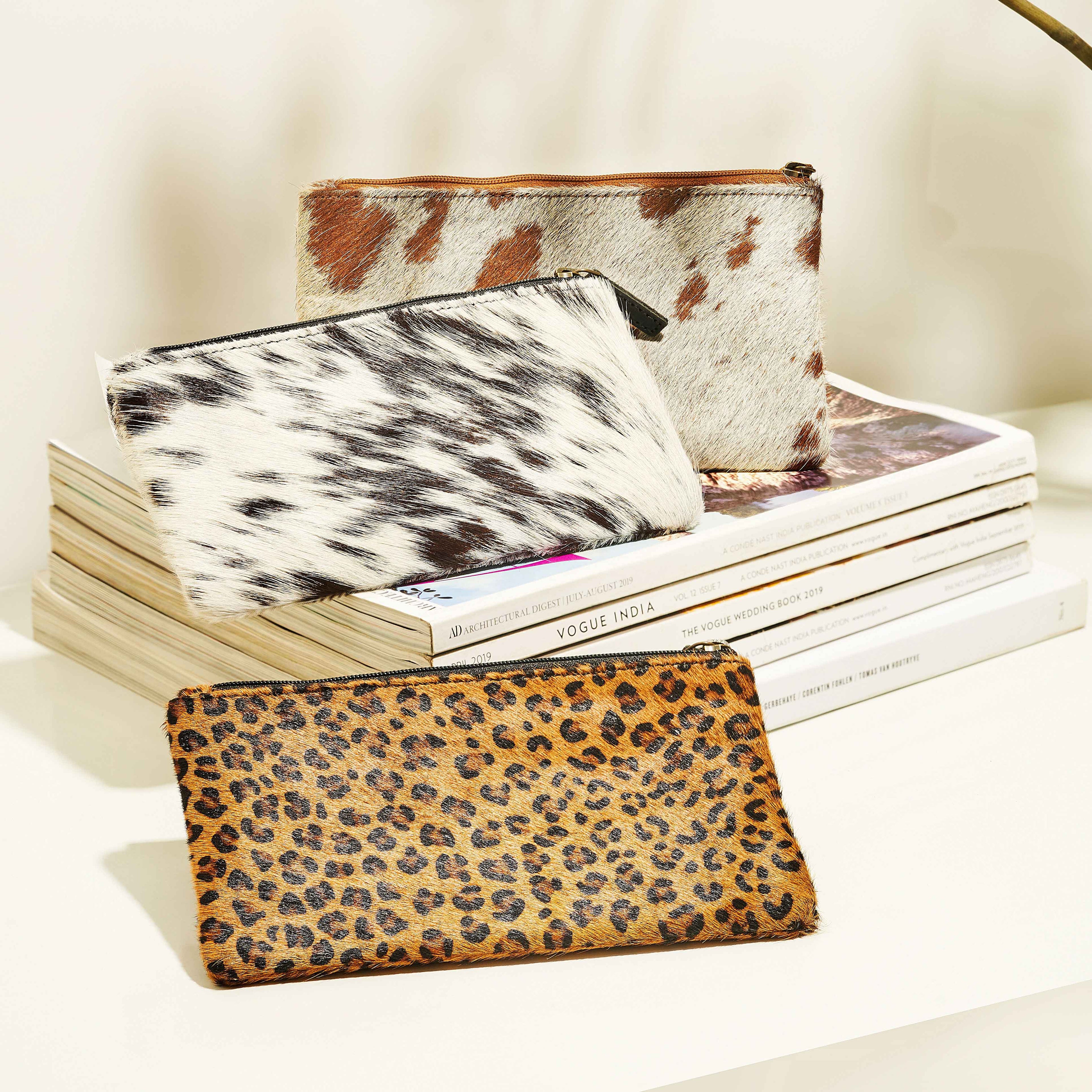 Myra COOKIE CRUNCH LEATHER AND HAIRON WALLET