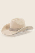 Embroidered Star Studded Western Cowboy Hat