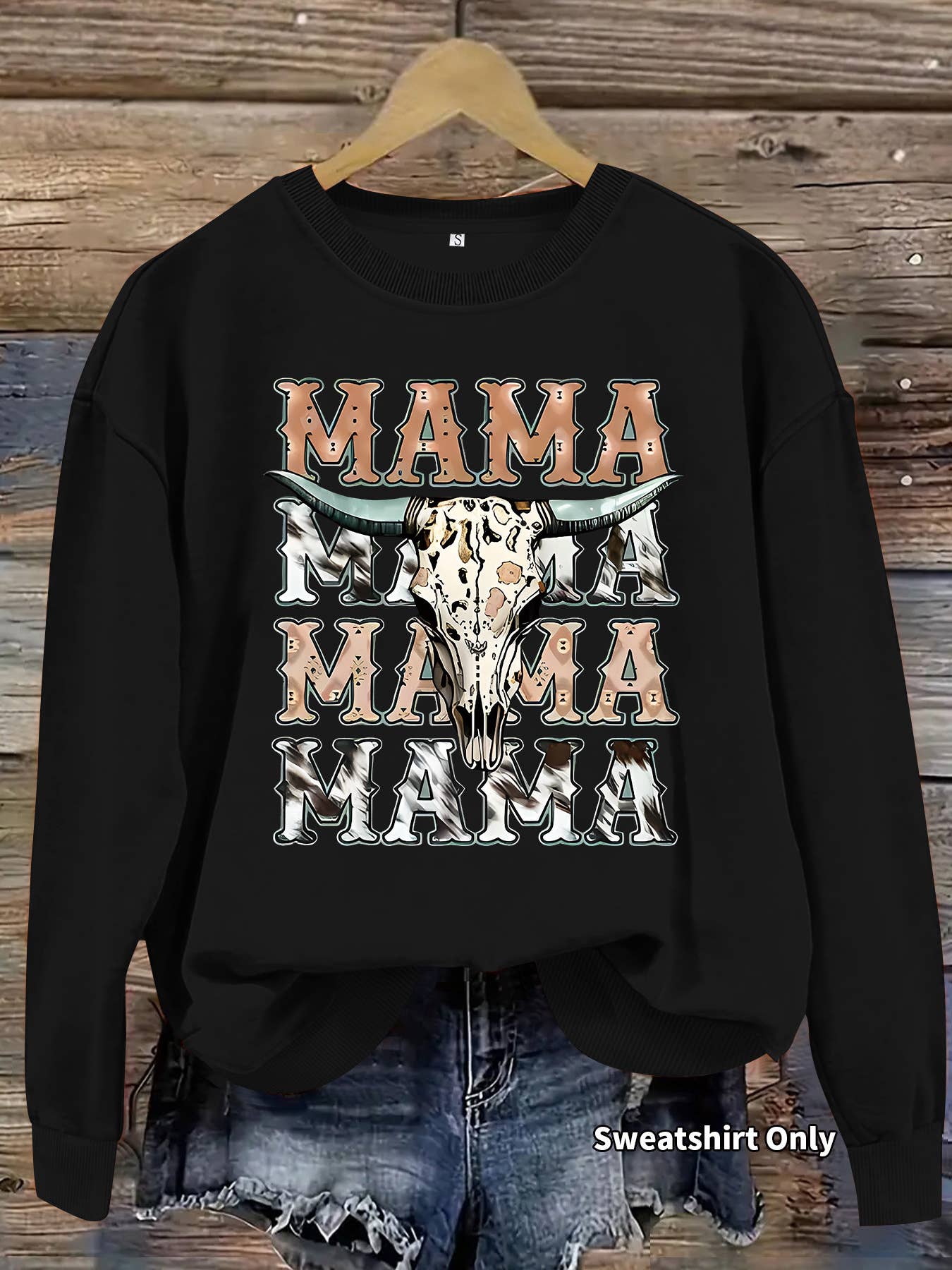 Western Cowboy Mama Graphic Sweatshirt