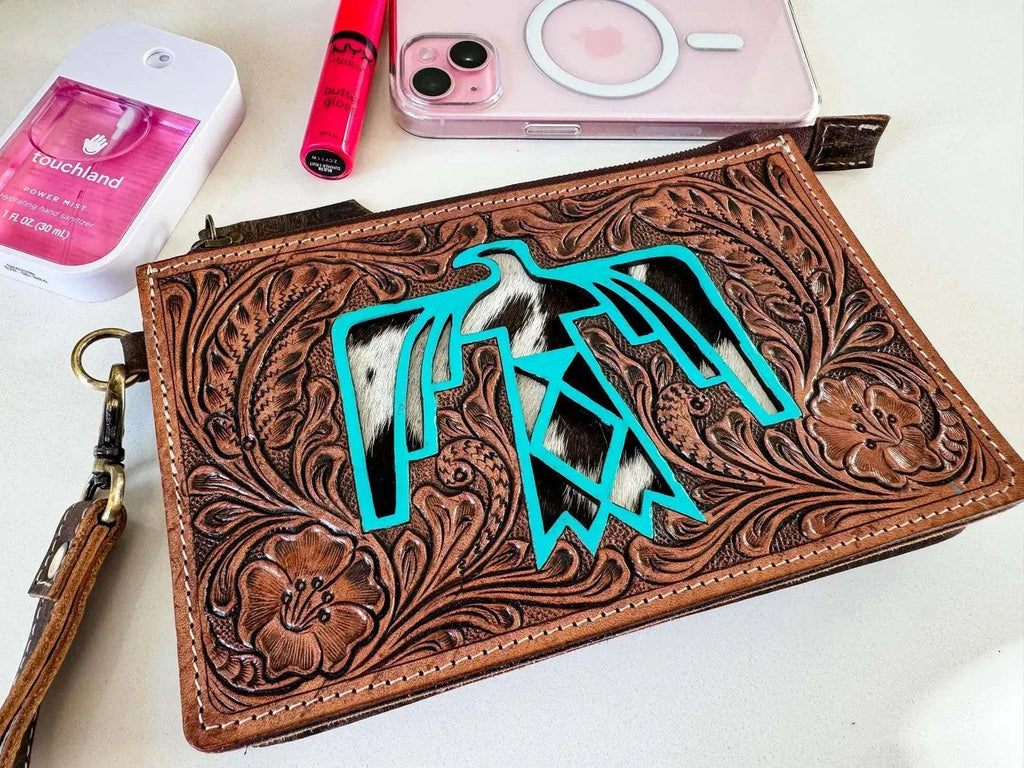 SADIE THUNDERBIRD WRISTLET | Western Hand Tooled Leather