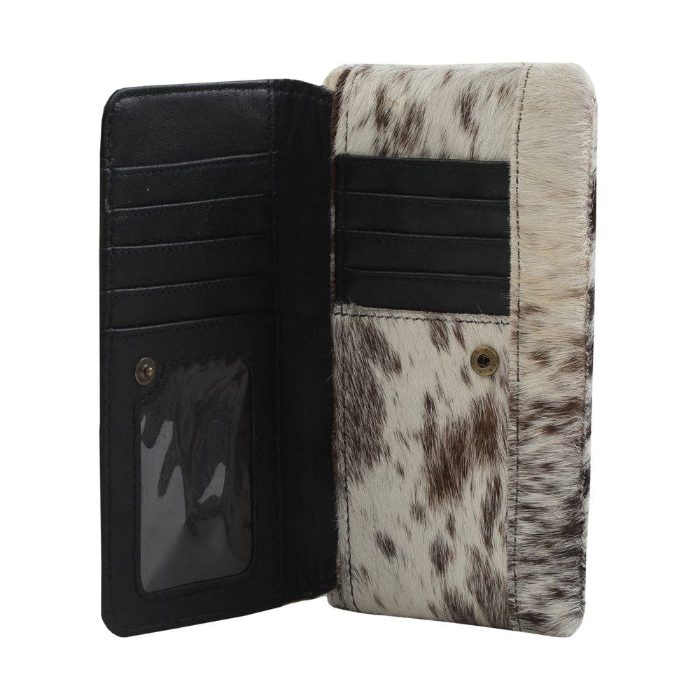 Myra COOKIE CRUNCH LEATHER AND HAIRON WALLET