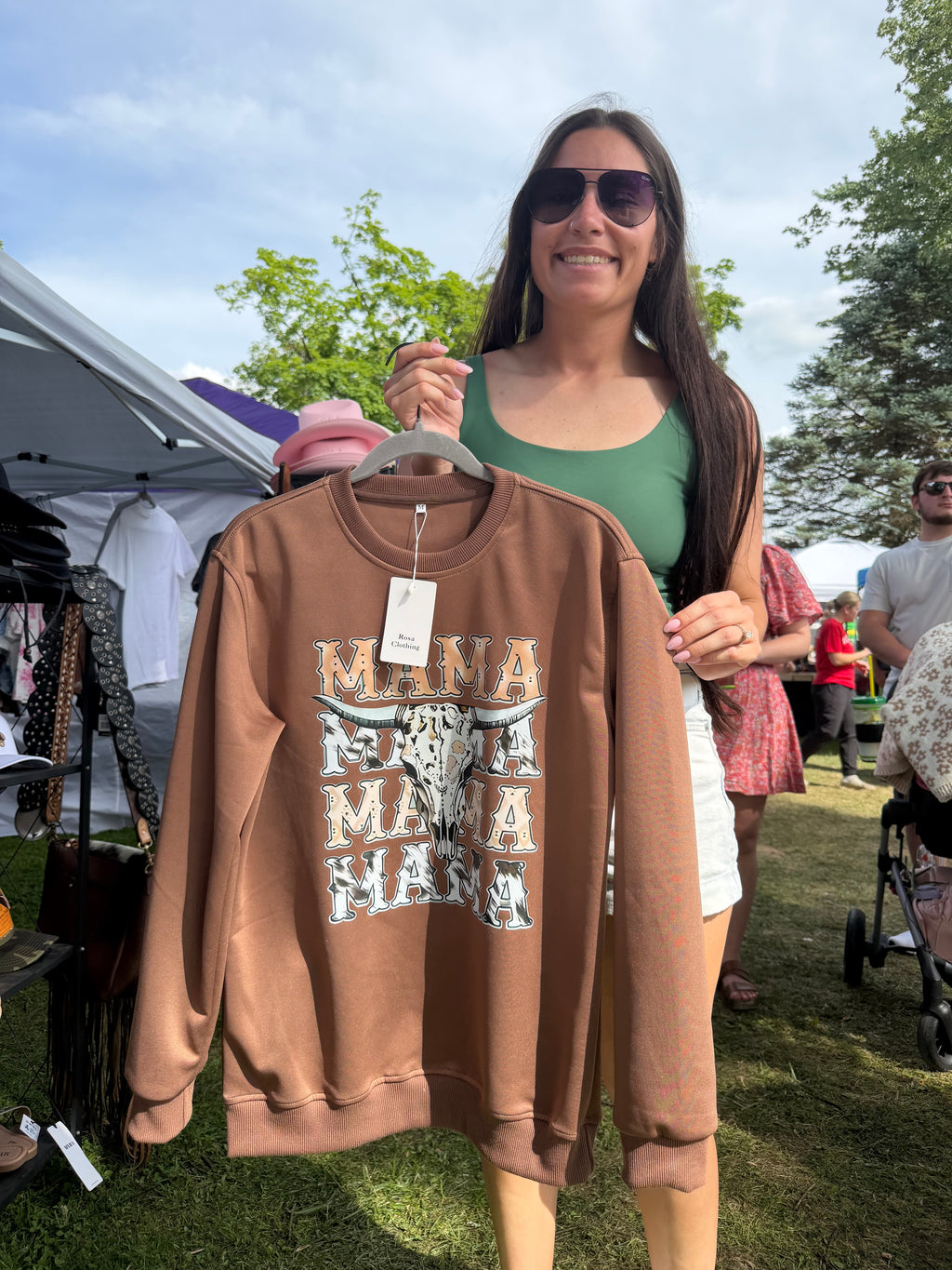 Western Cowboy Mama Graphic Sweatshirt
