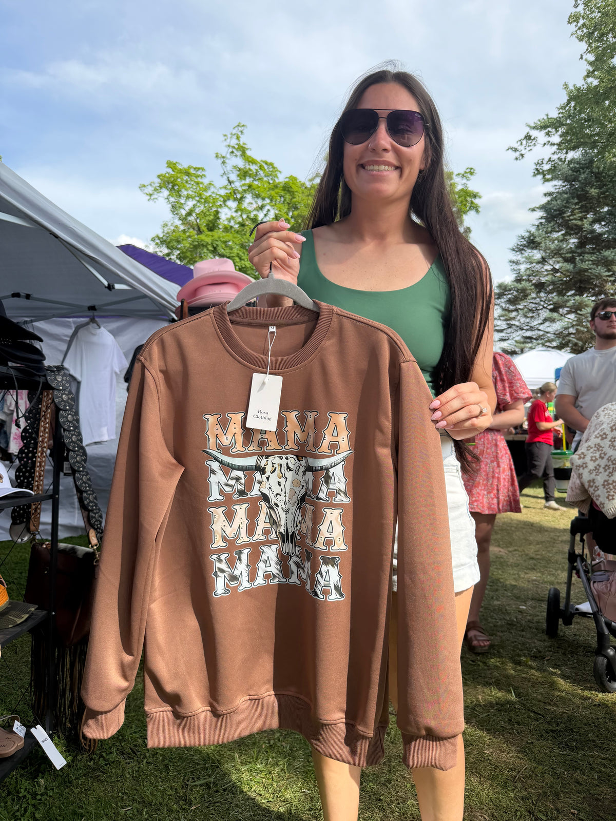 Western Cowboy Mama Graphic Sweatshirt