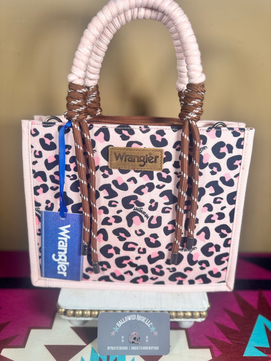 Wrangler Leopard Print Tote/Crossbody