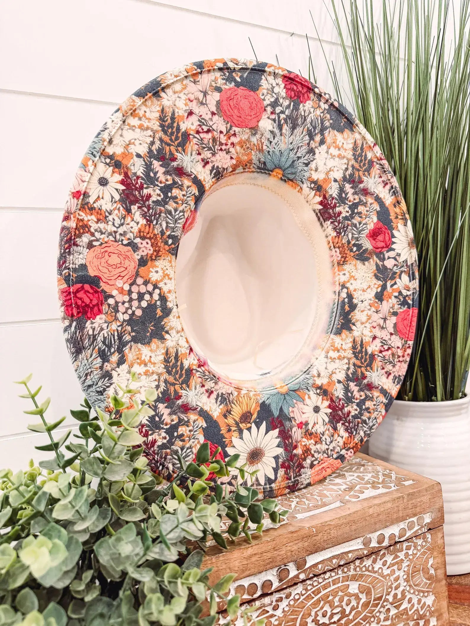 Floral Print Hat
