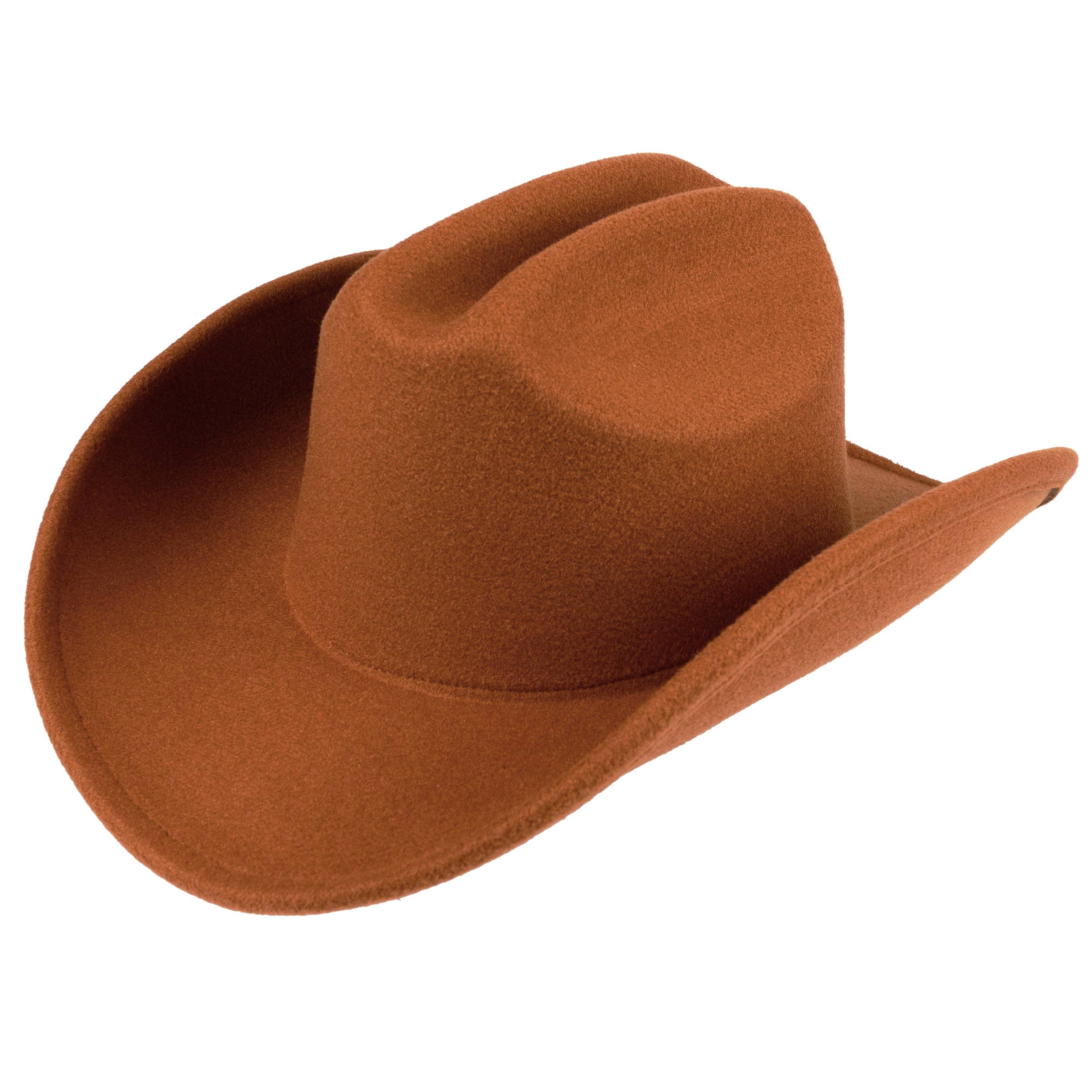 C.C Solid Color Plain Vegan Felt Cowboy Hat