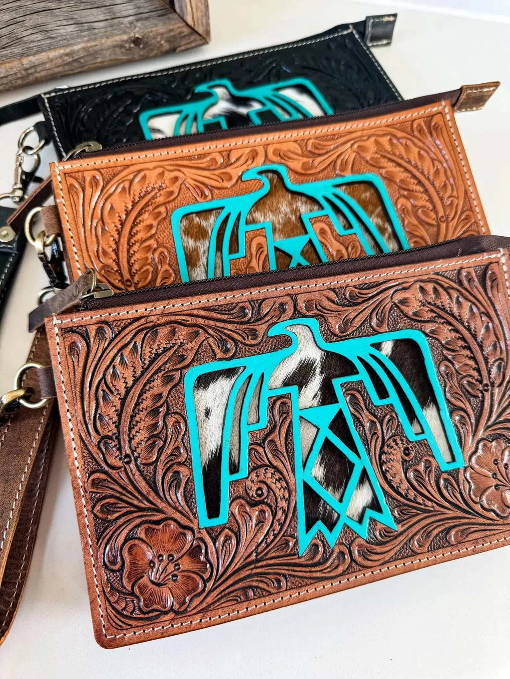 SADIE THUNDERBIRD WRISTLET | Western Hand Tooled Leather