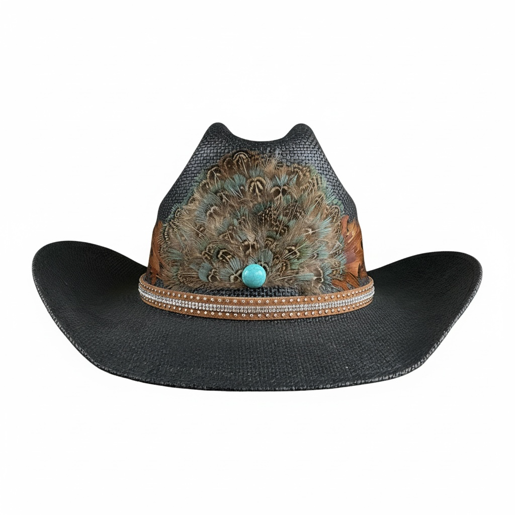 Boho Western Feather Hat Band