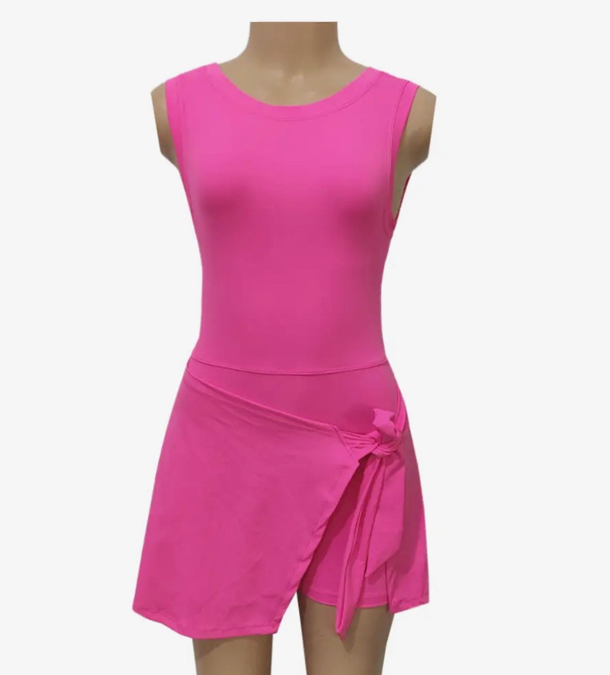 Active Tennis Dress with Built-in Shorts