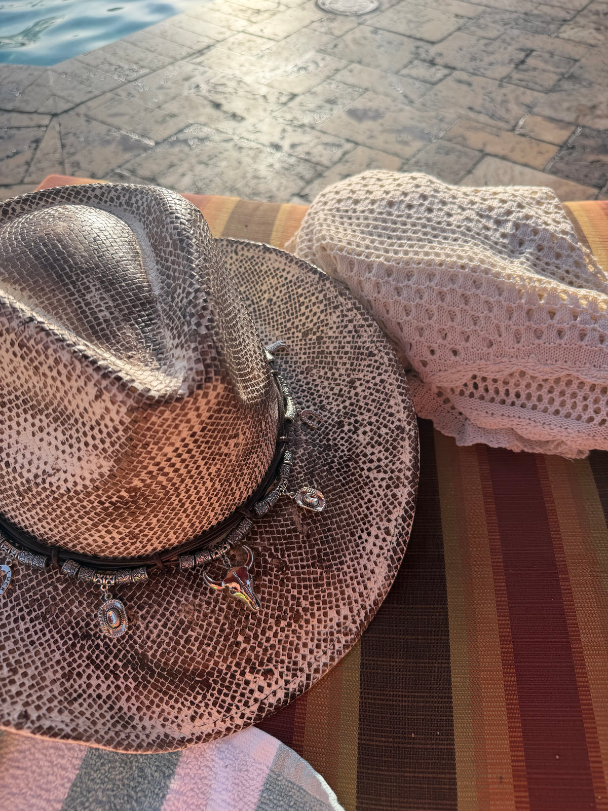 Vintage Cowboy Hat With Western Charms