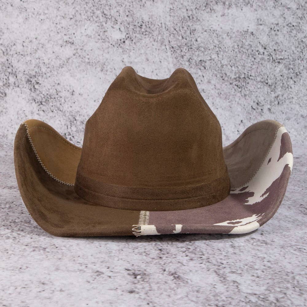 Western Color Block Cowboy Hat