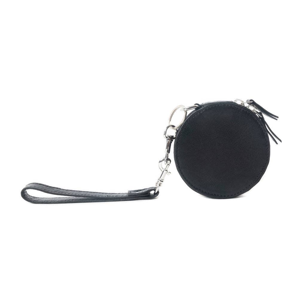 Rustler's Relic Handtooled Leather Coin Pouch in Amber Tan