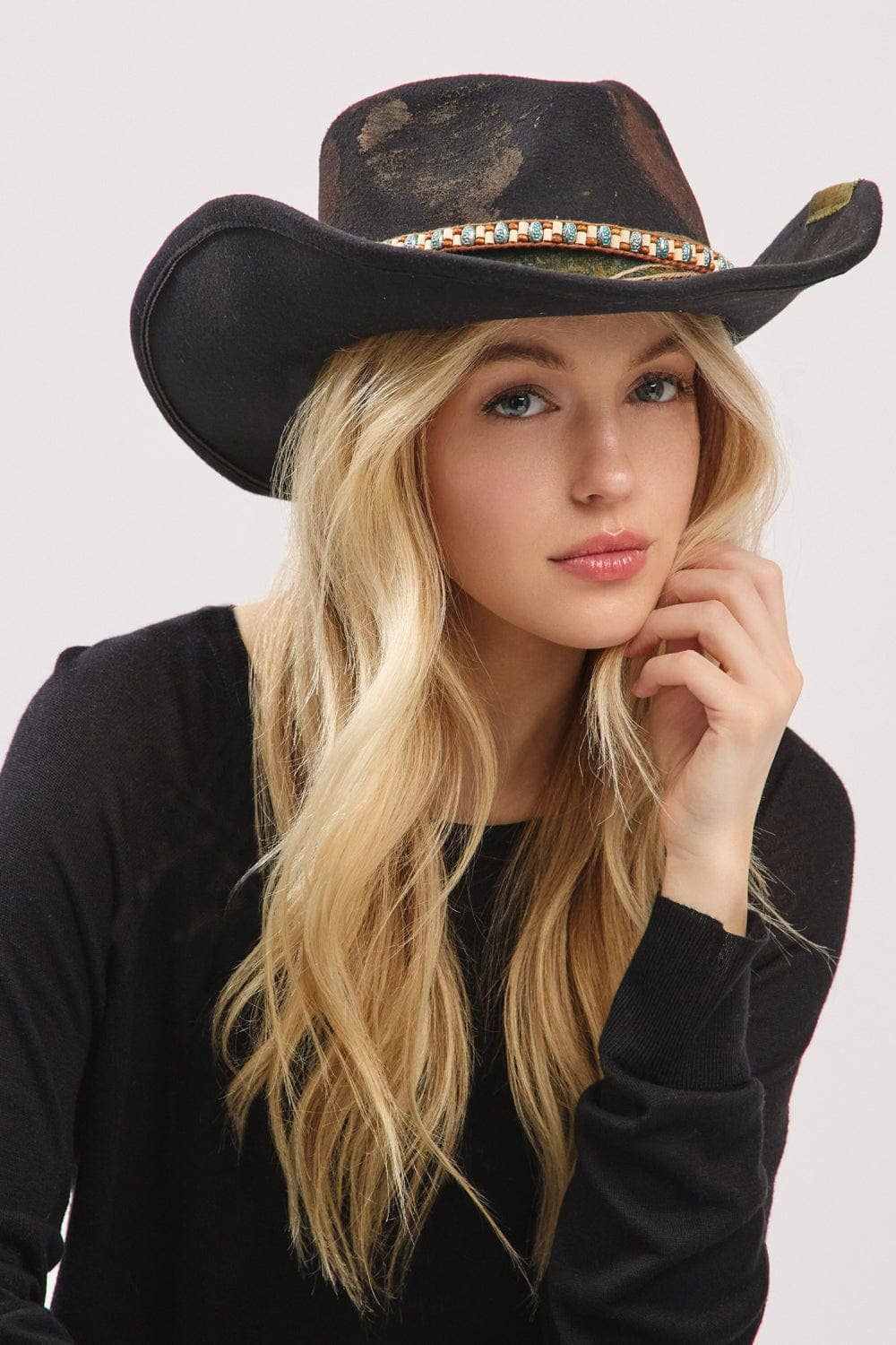 MH0236 Patrice Heritage Worn Shapable Cowboy/Fedora Hat