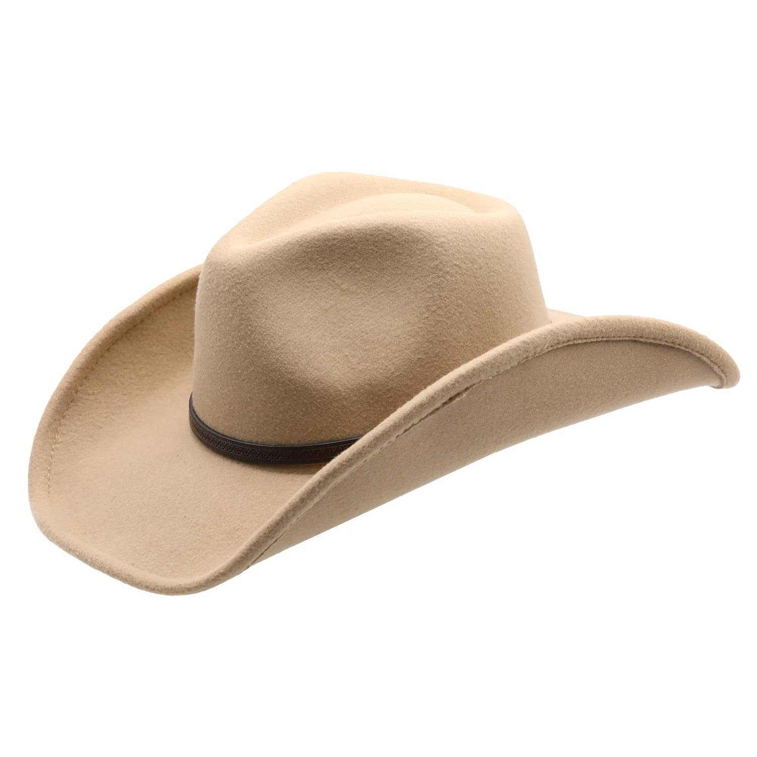 Hugh Ultra Poly Felt Western Drifter Hat