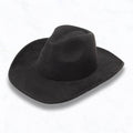 Big Brim Suede Cowboy Peach Heart Fedora Hat